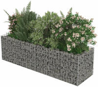 vidaXL Gabionen-Hochbeet Verzinkter Stahl 180&times;50&times;50 cm