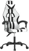 Gaming-stuhl Wei&szlig; Und Schwarz Kunstleder Vidaxl