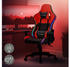ML-Design Gaming Stuhl mit RGB & Bluetooth-Lautsprecher schwarz/rot