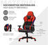 ML-Design Gaming Stuhl mit RGB & Bluetooth-Lautsprecher schwarz/rot