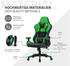 ML-Design Gaming Stuhl mit RGB & Bluetooth-Lautsprecher schwarz/grün