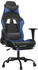vidaXL Gaming-Stuhl mit Fußstütze und Massagefunktion Kunstleder (345411-345422)