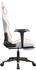 vidaXL Gaming-Stuhl mit Fußstütze und Massagefunktion Kunstleder (345434-345444) weiß/rosa (345442)