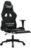 vidaXL Gaming-Stuhl mit Fußstütze und Massagefunktion Kunstleder (345457-345468) schwarz (345465)