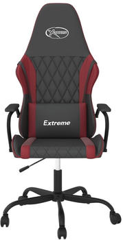 vidaXL Gaming-Stuhl (3143775-3143786) schwarz/weinrot (31437829