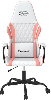 vidaXL Gaming-Stuhl mit Massagefunktion (345533-345544) weiß/rosa (345542)