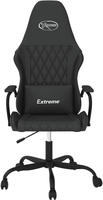 vidaXL Gaming-Stuhl mit Massagefunktion Schwarz Kunstleder