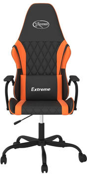 vidaXL Gaming-Stuhl mit Massagefunktion (345533-345544) schwarz/orange (345539)