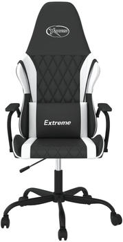 vidaXL Gaming-Stuhl mit Massagefunktion (345533-345544) schwarz/wei&szlig; (345538)