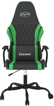 vidaXL Gaming-Stuhl mit Massagefunktion (345533-345544) schwarz/grün (345536)