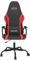 vidaXL Gaming-Stuhl mit Massagefunktion Schwarz und Rot Kunstleder