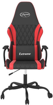 vidaXL Gaming-Stuhl mit Massagefunktion (345533-345544) schwarz/rot (345534)