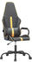 vidaXL Gaming-Stuhl mit Massagefunktion schwarz/gold (345559)