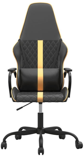 vidaXL Gaming-Stuhl mit Massagefunktion schwarz/gold (345559)