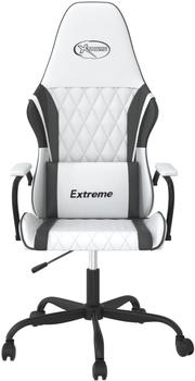 vidaXL Gaming-Stuhl mit Massagefunktion (345533-345544) weiß/schwarz (345543)