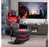 HomCom Gaming-Chair Massagesessel Massagefunktion inkl. Fußstütze schwarz/rot