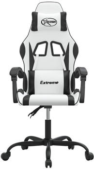 vidaXL Gaming-Stuhl Kunstleder (349567-349578) wei&szlig;/schwarz (349577)