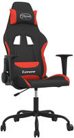 vidaXL Gaming-Stuhl Schwarz und Rot Stoff