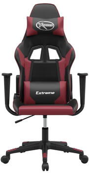 vidaXL Gaming-Stuhl Kunstleder (3143687-3143698) schwarz/weinrot (3143694)