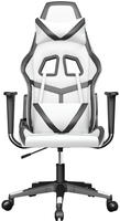 Gaming-stuhl Mit Massagefunktion Wei&szlig; Und Schwarz Kunstleder Vidaxl