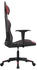 vidaXL Gaming-Stuhl mit Massagefunktion Kunstleder (345445-345456) schwarz/weinrot (345452)