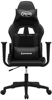 vidaXL Gaming-Stuhl mit Massagefunktion Kunstleder (345445-345456) schwarz (345453)
