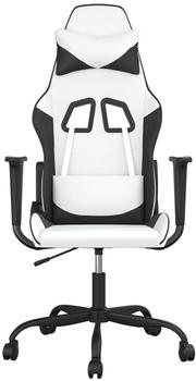 vidaXL Gaming-Stuhl Kunstleder (3143641-3143652) wei&szlig;/schwarz (3143651)
