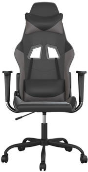 vidaXL Gaming-Stuhl Kunstleder (3143641-3143652) schwarz/grau (3143645)