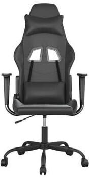 vidaXL Gaming-Stuhl mit Massagefunktion Kunstleder (345399-345410) schwarz (345407)
