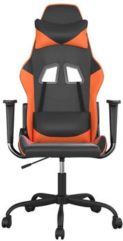 vidaXL Gaming-Stuhl Kunstleder (3143641-3143652) schwarz/orange (3143647)