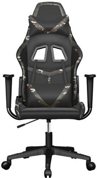 vidaXL Gaming-Stuhl Kunstleder (3143665-3143675) schwarz/camouflage (3143675)