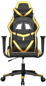 vidaXL Gaming-Stuhl Kunstleder (3143665-3143675) schwarz/golden (3143667)