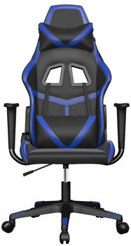 vidaXL Gaming-Stuhl Kunstleder (3143665-3143675) schwarz/blau (3143665)