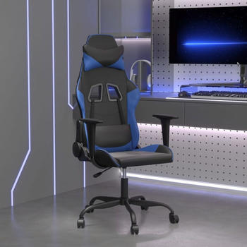 vidaXL Gaming-Stuhl Kunstleder (3143641-3143652) schwarz/blau (3143641)