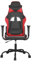 vidaXL Gaming-Stuhl Schwarz und Rot Kunstleder