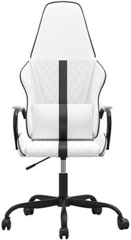 vidaXL Gaming-Stuhl Kunstleder (3143787-3143797) wei&szlig;/schwarz (3143796)