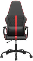 vidaXL Gaming-Stuhl Schwarz und Rot Kunstleder