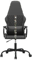 vidaXL Gaming-Stuhl Schwarz und Camouflage Kunstleder