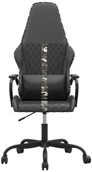 vidaXL Gaming-Stuhl Kunstleder (3143787-3143797) schwarz/camouflage (3143797)
