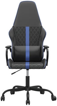 vidaXL Gaming-Stuhl mit Massagefunktion Kunstleder (345557-345567) schwarz/blau (345557)