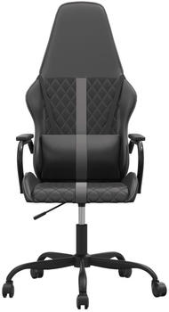 vidaXL Gaming-Stuhl mit Massagefunktion Kunstleder (345557-345567) schwarz/grau (345562)