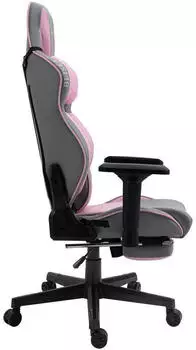 Trisens Odysseus mit Fußstütze hellgrau/rosa – Ergonomisches Design für lange Gaming-Sessions