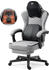 Vigosit Gaming Stuhl mit beheizter Massage Lendenwirbelstütze, Ergonomischer Gaming Computer Stuhl mit Taschenfederkissen und Fußstütze, Recliner High Back PC Stuhl für Erwachsene