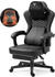 Vigosit Gaming Stuhl mit beheizter Massage Lendenwirbelstütze, Ergonomischer Gaming Computer Stuhl mit Taschenfederkissen und Fußstütze, Recliner High Back PC Stuhl für Erwachsene