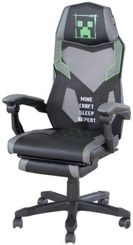 CASAVANTI Minecraft Gamingstuhl Grau Kunststoff, Textil