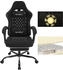 Woltu Gaming Stuhl mit Massagefunktion Taschenfederkissen ergonomisch Netzstoff