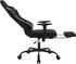 Woltu Massage Gaming Stuhl ergonomisch Computerstuhl mit Lendenkissen Tech-Stoff schwarz-grau