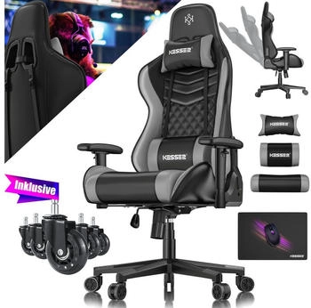 Kesser Gamingstuhl schwarz/grau