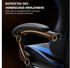 Sweetcrispy Gaming Stuhl mit Fußstütze schwarz/blau