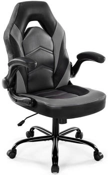 Sweetcrispy Gaming Stuhl Ergonomisch schwarz/grau
